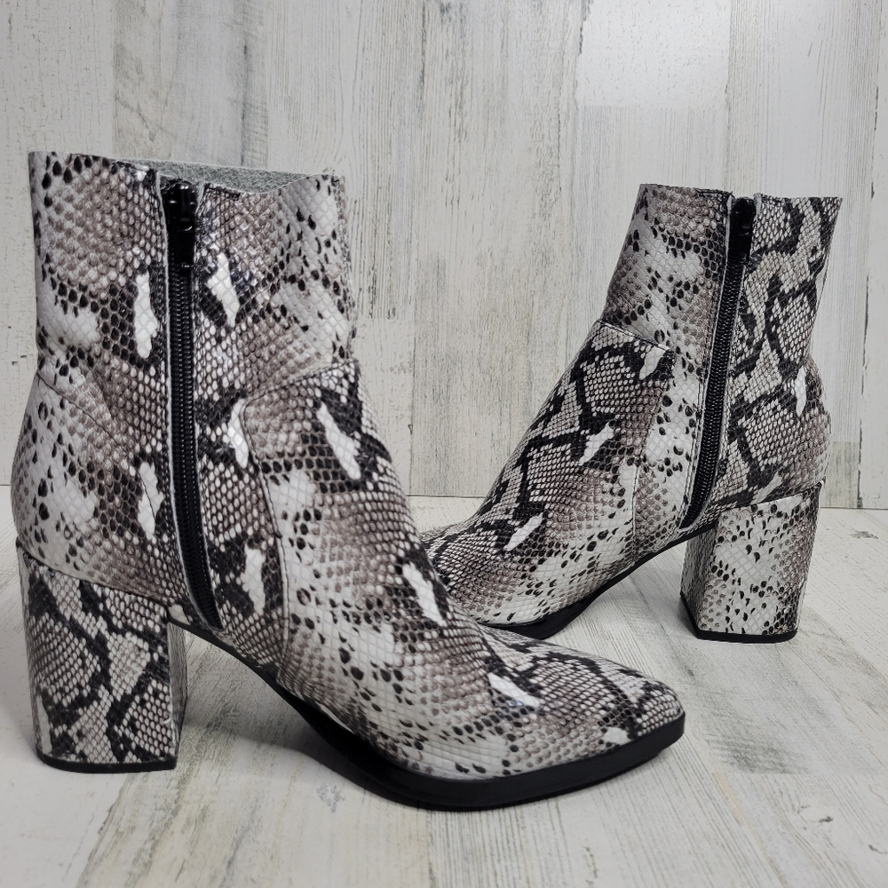 Tony Bianco Snake Print Booties - image 5